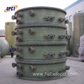 FRP fiberglass material fume gas scrubber tower system